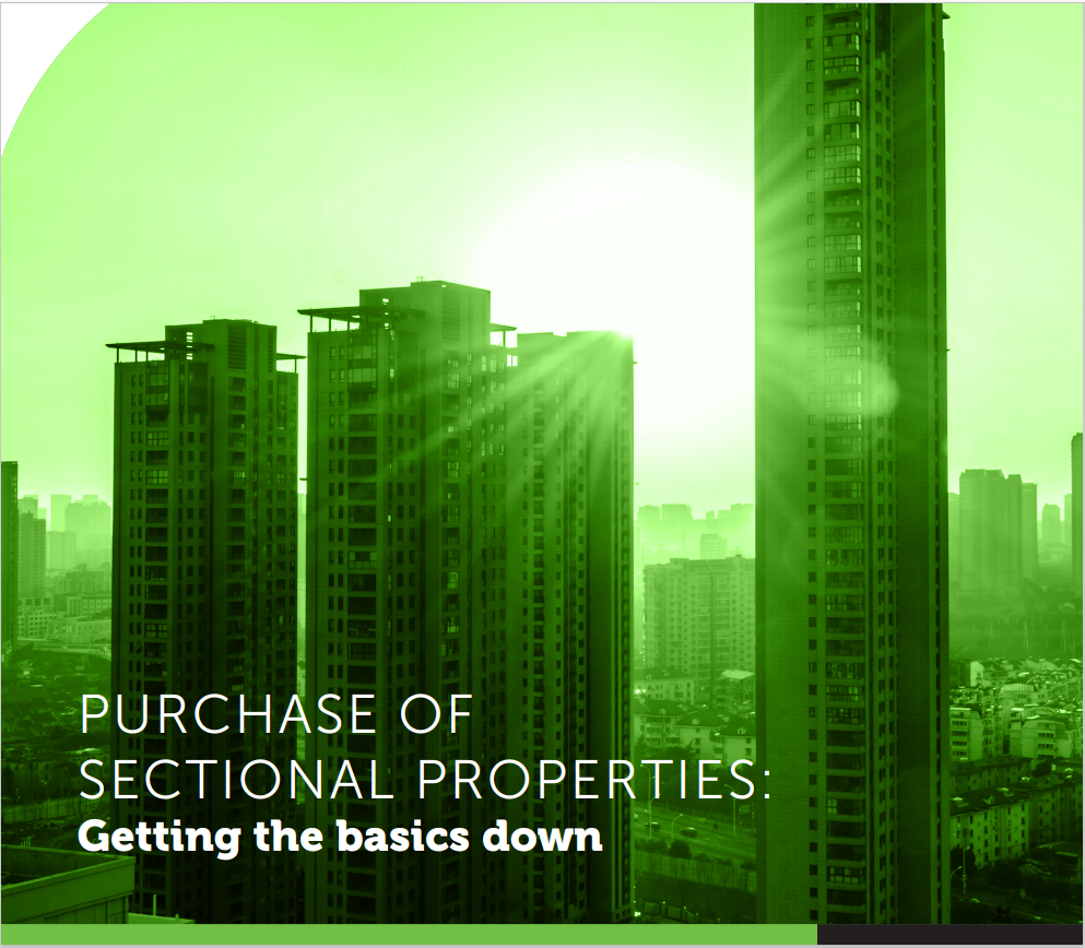 PURCHASE OF SECTIONAL PROPERTIES: Getting the basics down